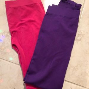 Leggings (set of 2) yoga pants skinny workout pants